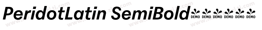 PeridotLatin SemiBold字体转换